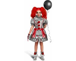 Spooktacular Creations Eng Clown Kostuum Jurk Halloween Nar Kostuum voor Meisjes - maat M