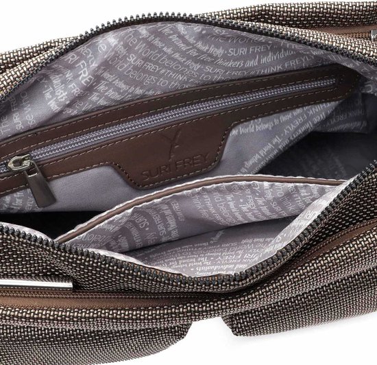 SURI FREY Sac à épaule bandoulière Sac à épaule Suri Sports Marry Handbag With Zipper Taupe Marron clair
