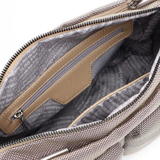 SURI FREY Sac à épaule bandoulière Sac à épaule Suri Sports Marry Handbag With Zipper Sand Brun Multicolore