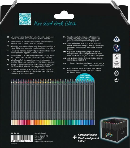 Faber-Castell Black Edition kleurpotloden - 100 stuks - FC-116411