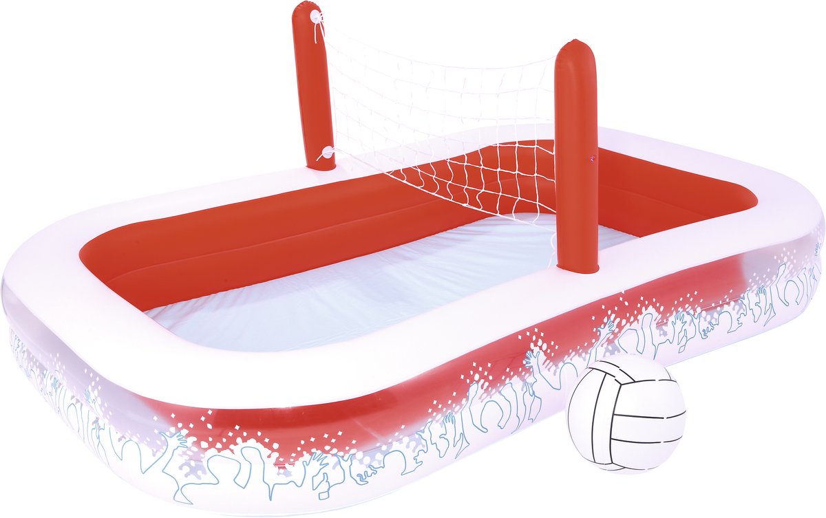 Bestway Speelzwembad Volleybal Rood - 254x168x97 cm