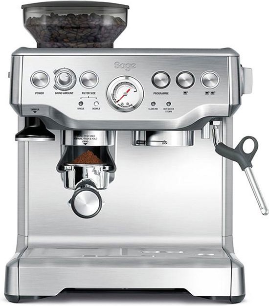 Sage the Barista Express™ Black Sesame Pistonmachine zwart