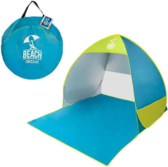 Pop-up beach tent blue and green - Aktive 62165 - Sun protection included Beach Tent van POP — afbeelding 3