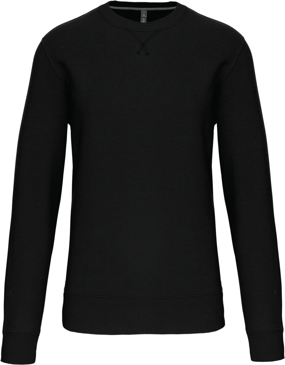 Unisex Sweater met ronde hals merk Kariban Zwart - M
