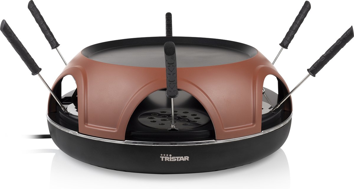 Tristar PZ-9160 Pizza Festa Gourmet – 3 functies in 1 - Geschikt voor 6 personen