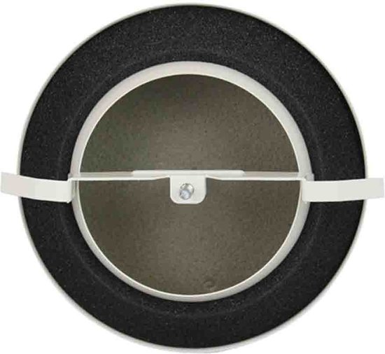 SYSTERM Ventilatie, ventilatie-schotelventiel, zwart, rond schotelventiel, afvoerventiel of toevoerventiel, metaal met montagering, anemmostaat, plafondventiel, ventilatieventielen (80 mm