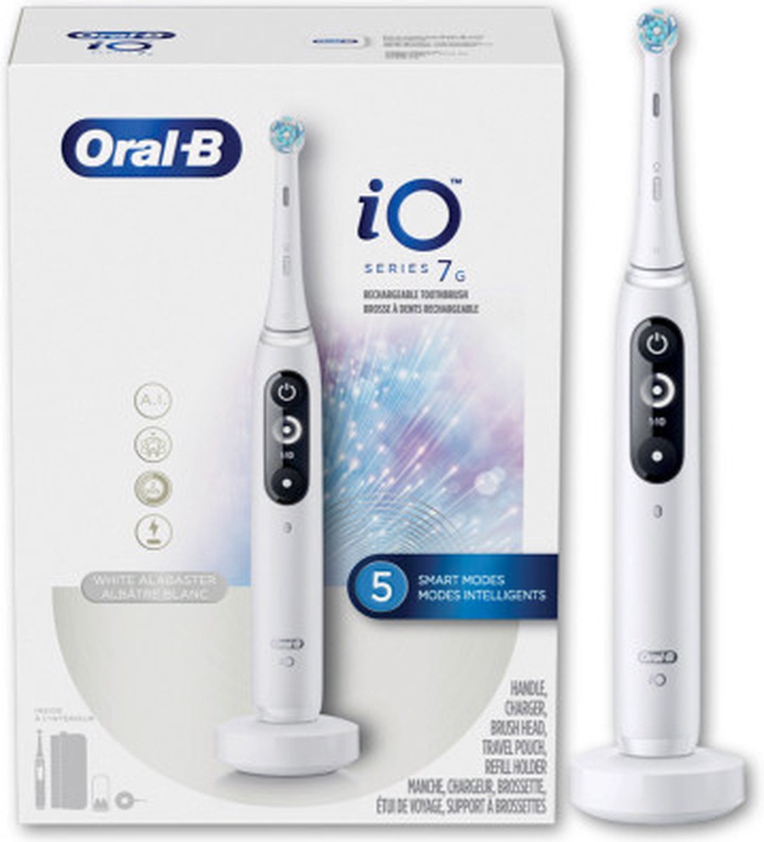 Afbeelding 3 van Oral-B iO 7W Wit Elektrische Tandenborstel By Braun