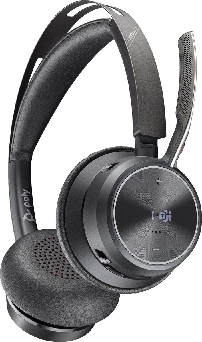 POLY Voyager Focus 2 Microsoft Teams Certified USB-C-C Headset +USB-C/A Adapter