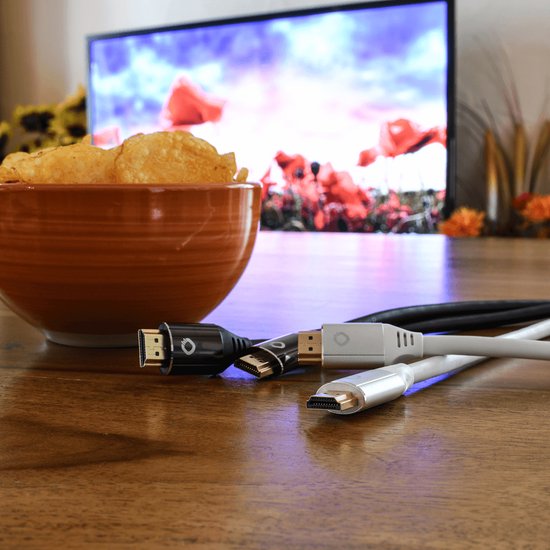 Oehlbach HDMI gecertificeerd 2.1 - [1x HDMI-stekker - 1x HDMI-stekker] 1,5 meter zwart