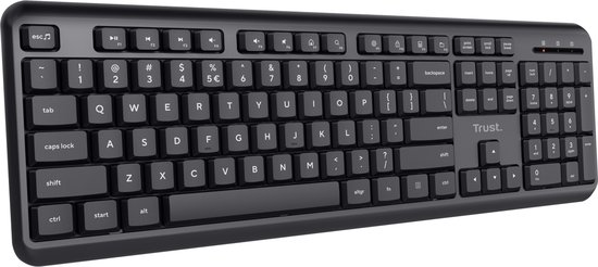 Trust Ody - Draadloos Toetsenbord - Stil - Qwerty - Zwart