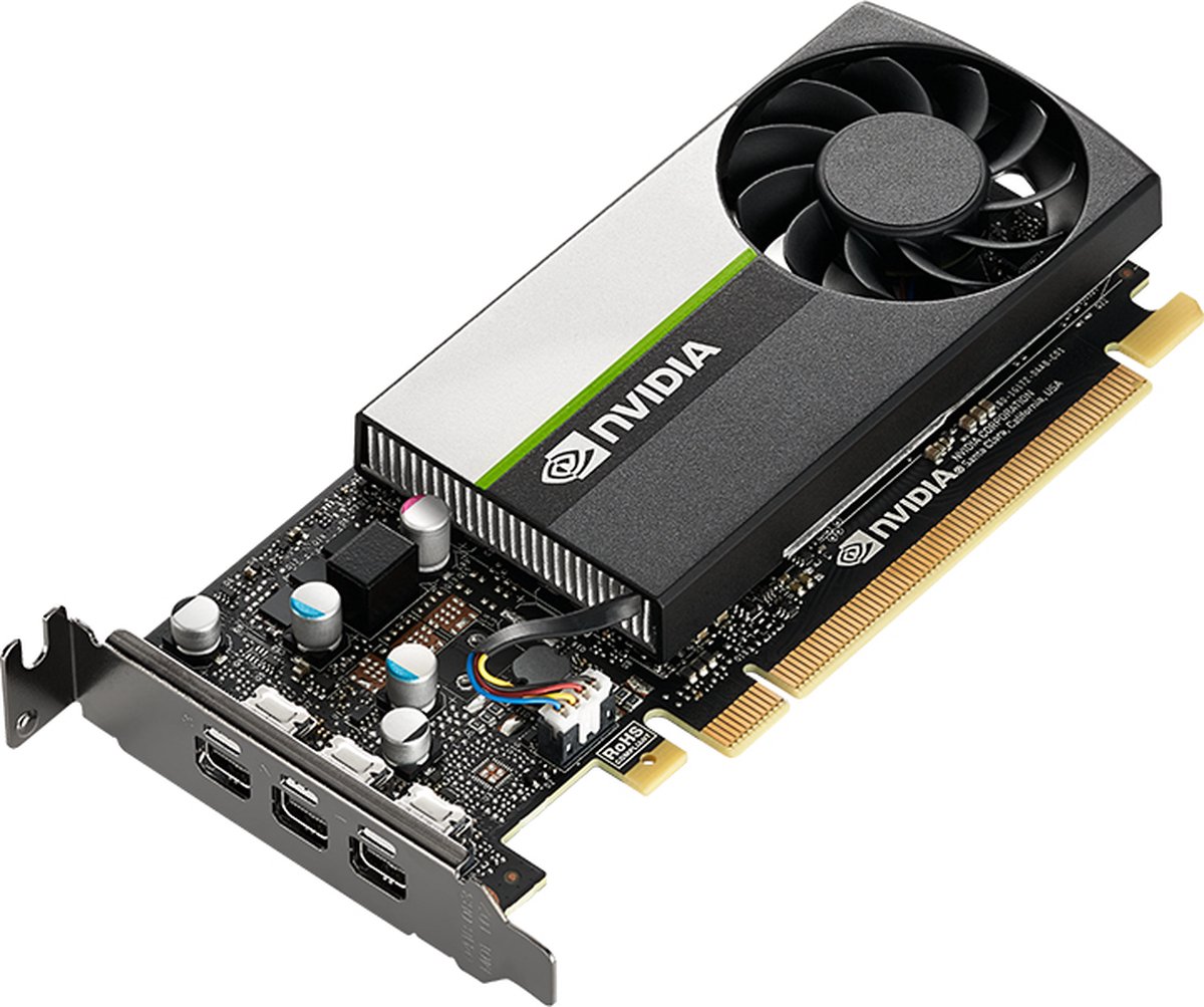 PNY VCNT400-4GB-PB, T400, 4 GB, GDDR6, 64 Bit, 7680 x 4320 Pixels, PCI Express x16 3.0