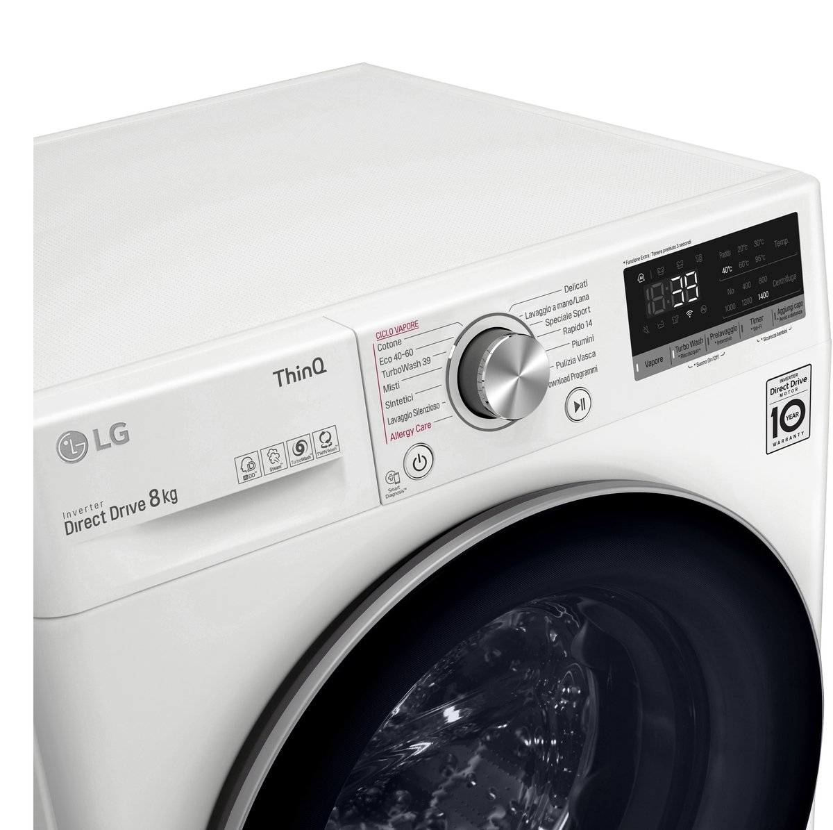 LG F4WV708S1E 8 kg wasmachine met wifi thumbnail 3