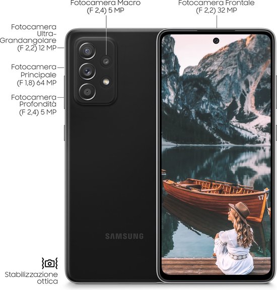 Samsung Galaxy A52 4G - 128GB - Infinity-O Display - 64MP camera | bol