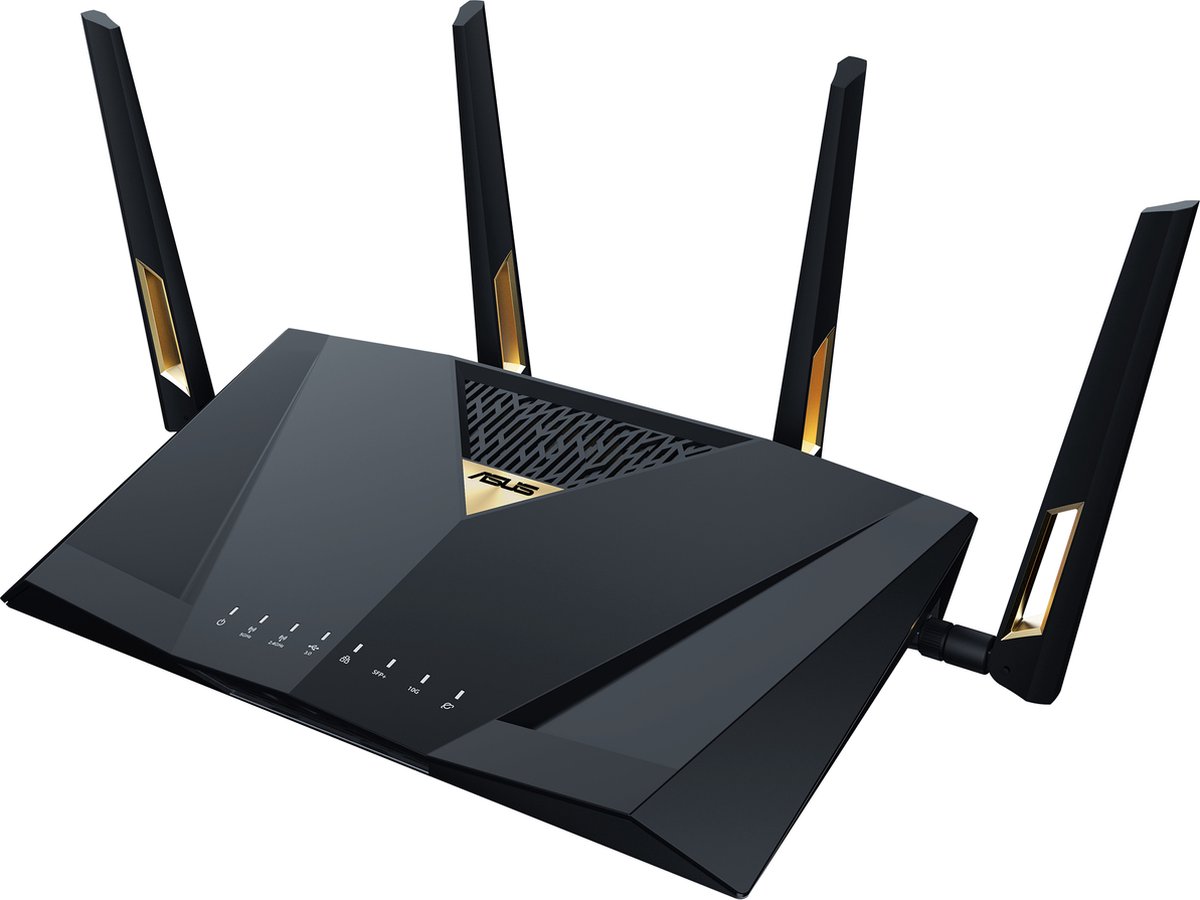 ASUS RT-BE88U - Router - WiFi Versterker Dual-band - WiFi 7 - 7200 Mbps - 10G Poort - SFP+ – foto 8