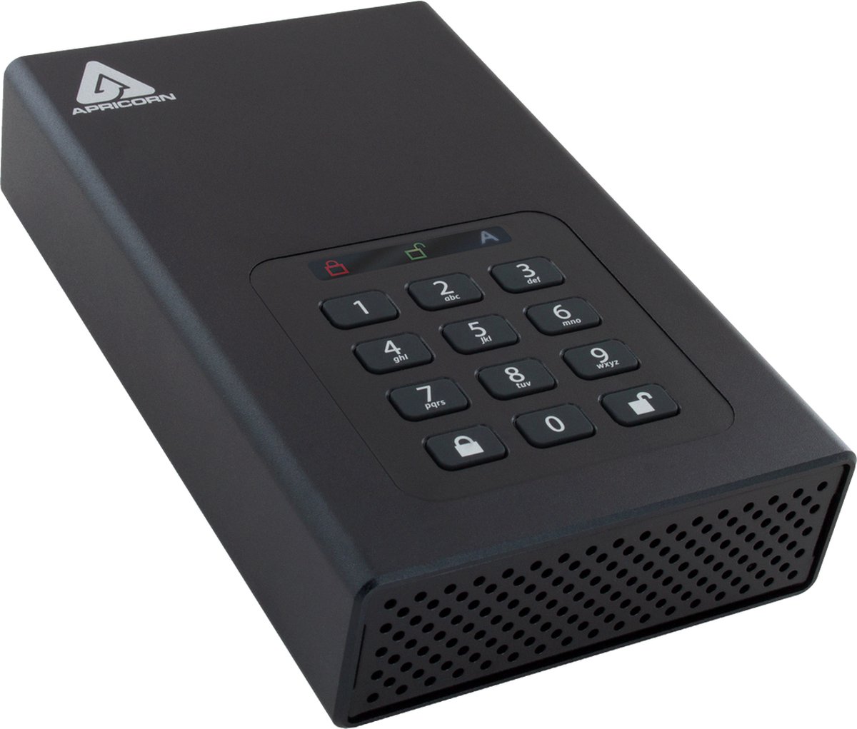 Apricorn Aegis Padlock DT 8TB 8000GB Zwart externe harde schijf