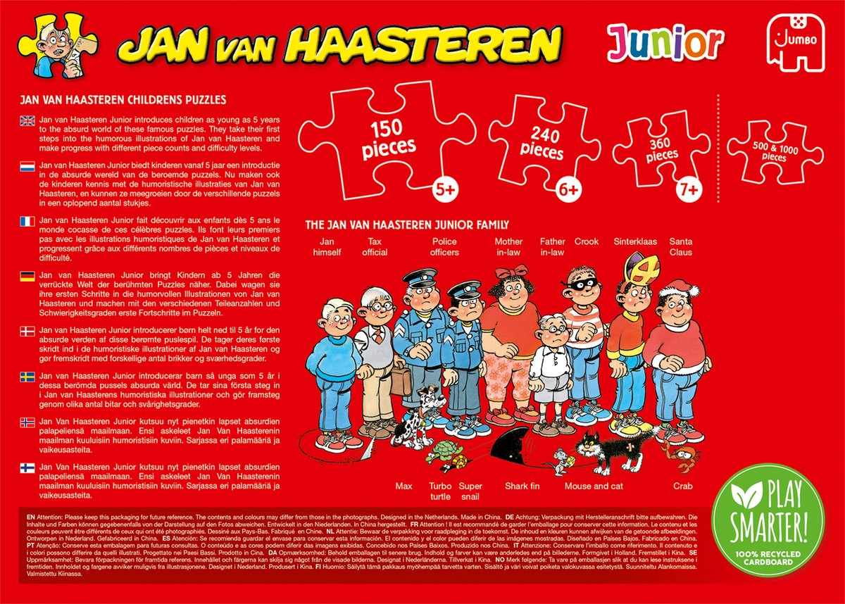 Jan van Haasteren Junior - Max & Moritz Efteling - 360 stukjes - Kinderpuzzel — afbeelding 7