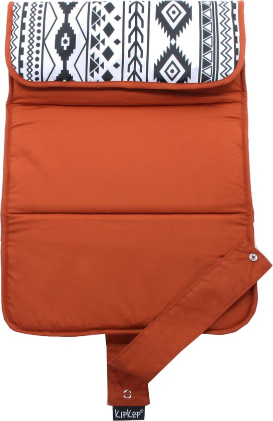 KipKep Napper Verschoonmatje - Etnic Spice - machinewasbaar - uit gerecyclede materialen!