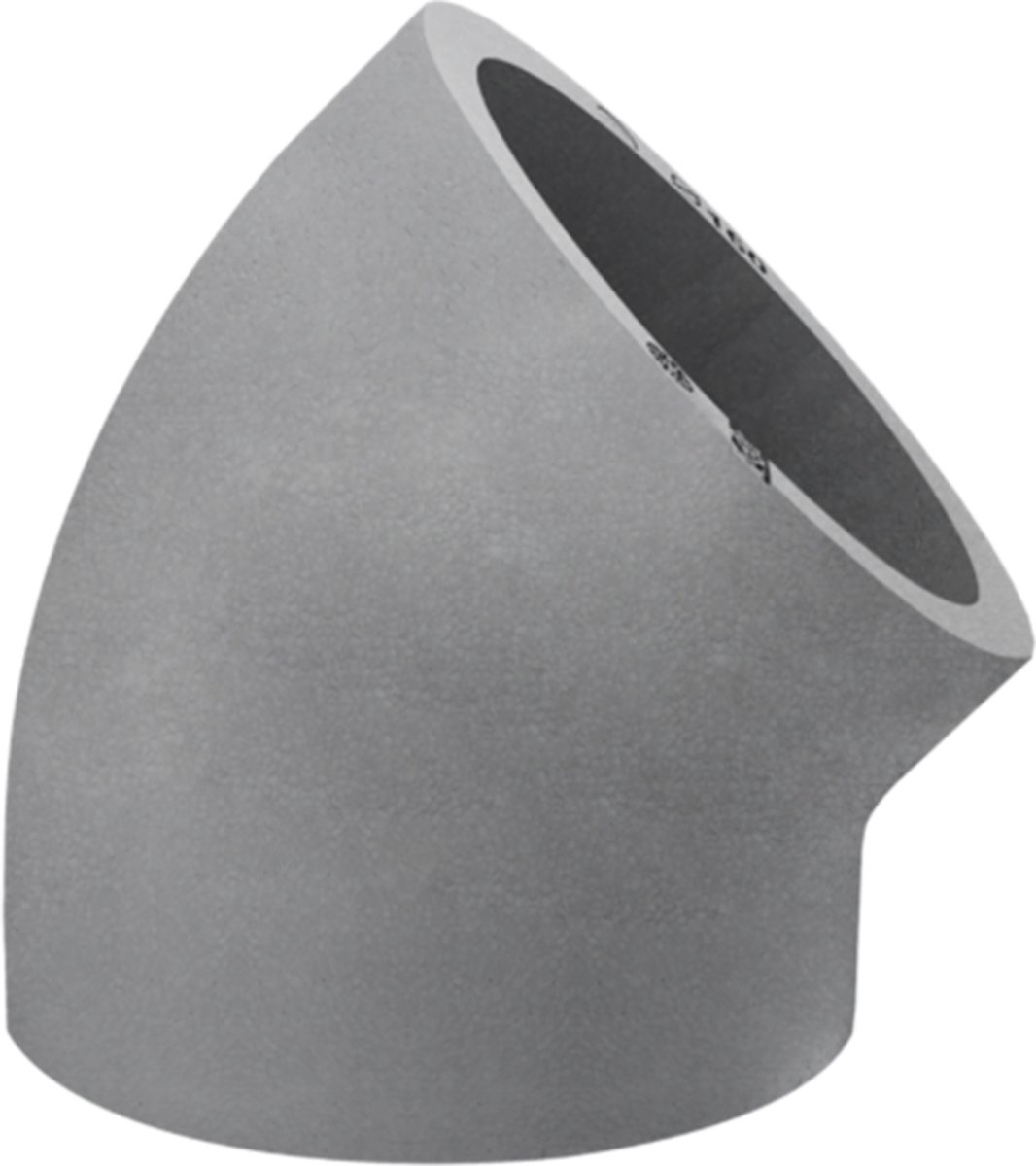Geïsoleerde bocht EPS 45° diameter 125mm