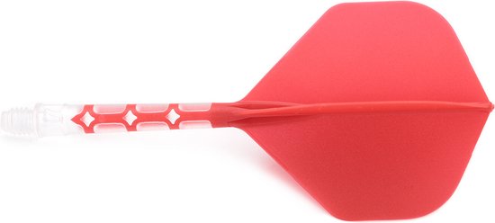 Cuesoul - ROST T19 Integrated Dart Flights - Standard Shape - Clear Red van Cuesoul — afbeelding 3