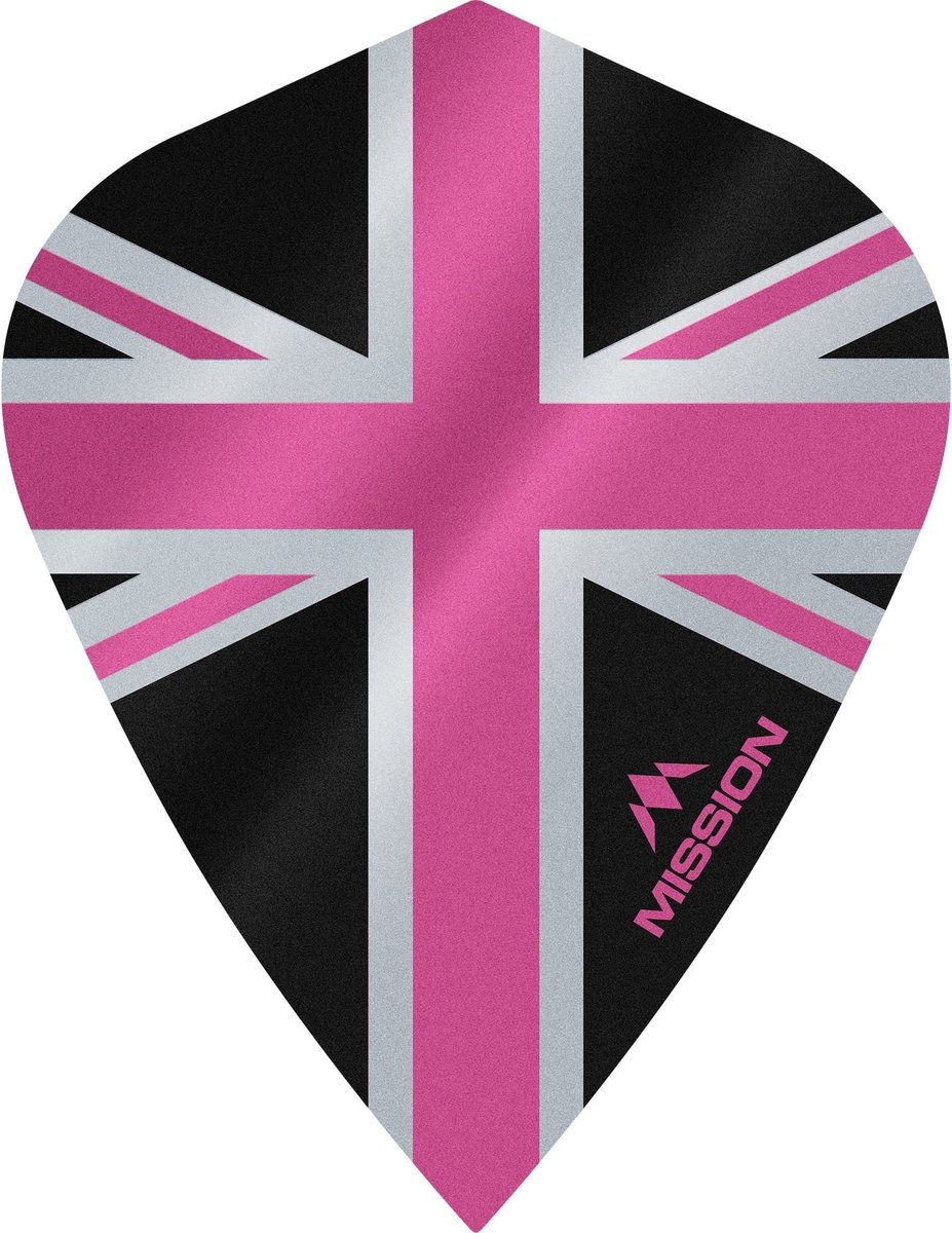 Mission Alliance 100 Black & Pink Kite - Dart Flights