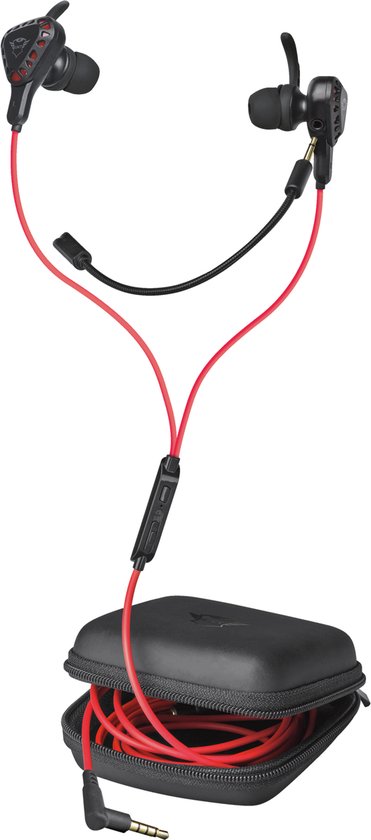 Trust TRU GXT 408 Casque Avec fil Ecouteurs Jouer Noir, Rouge bol