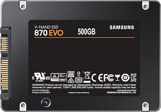 Samsung 870 EVO - Interne SSD - 2.5 inch - 500 GB
