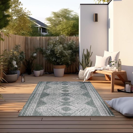 Ontdek Binnen en buiten vloerkleed Rida Beige/Oranje in diverse maten