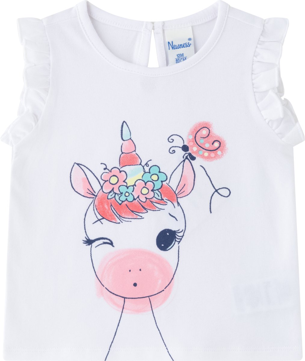 Newness Kids – eenhoorn topje voor meisjes – maat 68-74