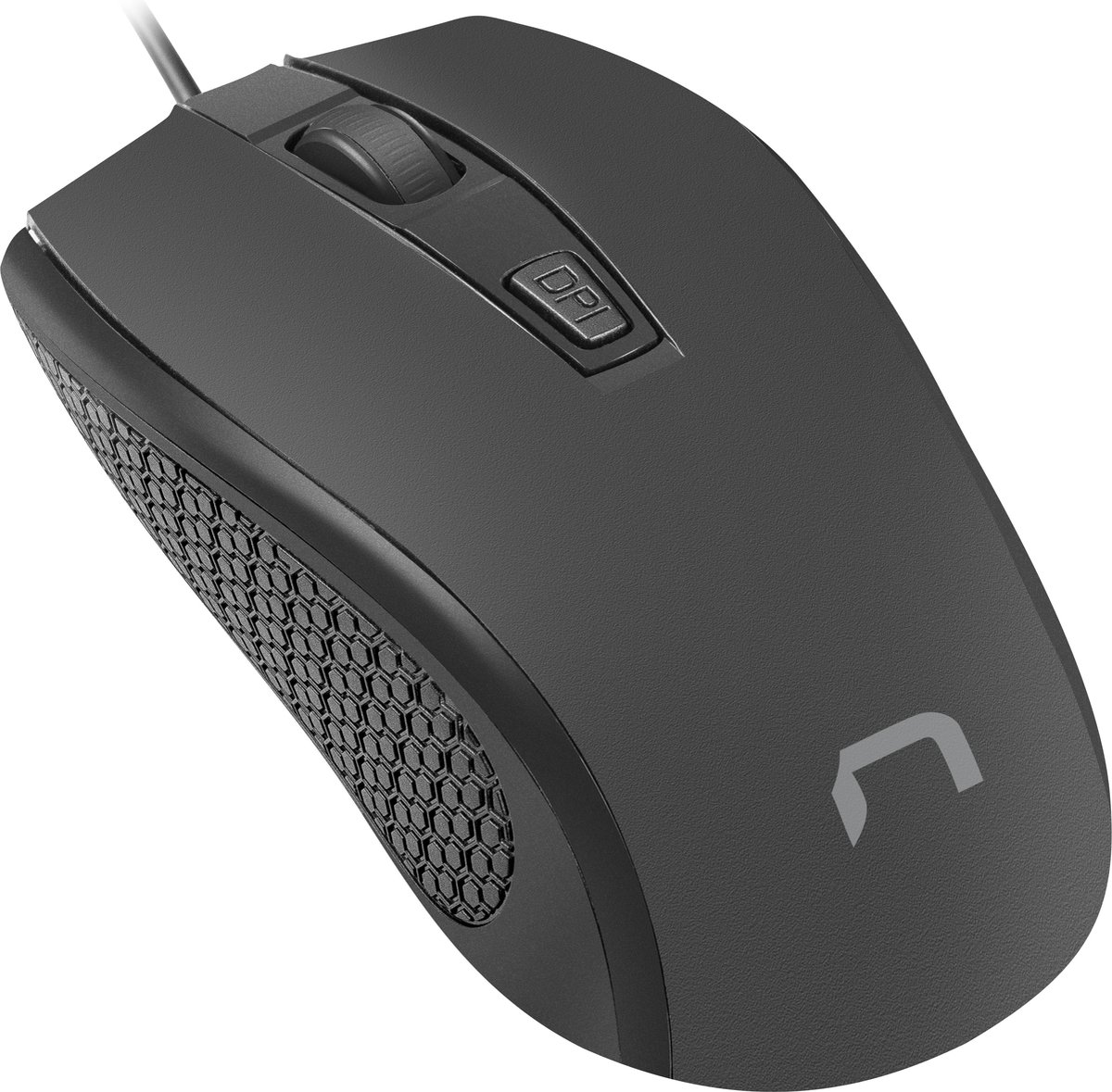 Natec-NMY-1798- Hoopoe 2 -bedrade muis - 1600 DPI- zwart -usb 2.0