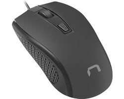 Natec-NMY-1798- Hoopoe 2 -bedrade muis - 1600 DPI- zwart -usb 2.0