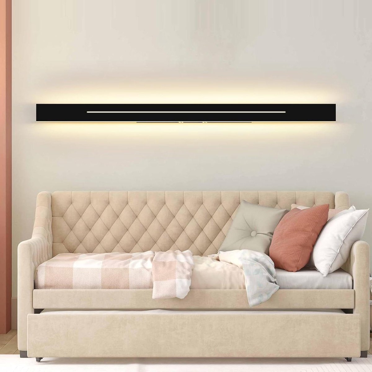 LED wandlamp warm wit zwart moderne traplamp slaapkamer 31W woonkamer kinderkamer wandkandelaar