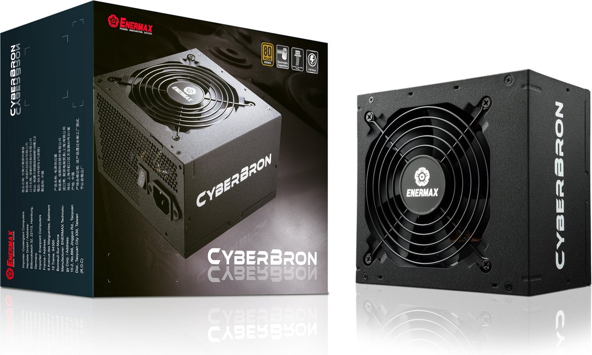 Enermax Cyberbron Power Supply Unit 600 W 24-Pin Atx Atx Zwart voeding - afbeelding 6