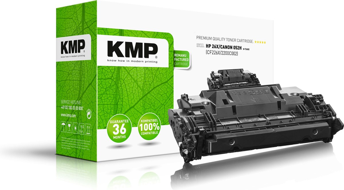 KMP H-T245X Tonercassette vervangt HP 26X, CF226X Zwart 12000 bladzijden Compatibel Toner