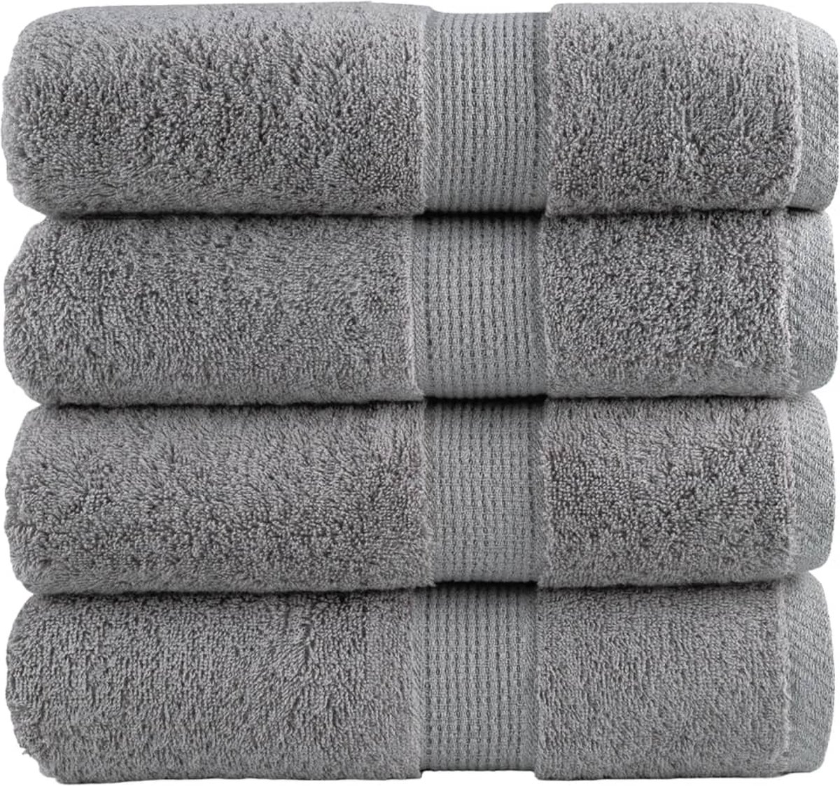 vidaXL - Gastendoekjes - SOLUND - 4 - st - 600 - g/m² - 30x50 - cm - grijs