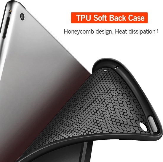 Mobiq - Étui flexible Tri-folio pour iPad 9.7 (2018/2017), pour iPad Air 2, pour iPad Air 1 - violet