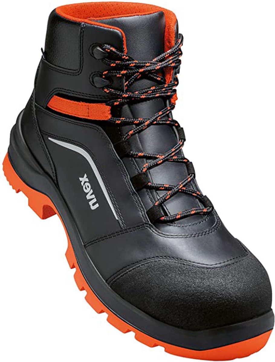 Uvex 2 Xenova werkschoen hoog S3 95072 - Zwart/Rood - 39