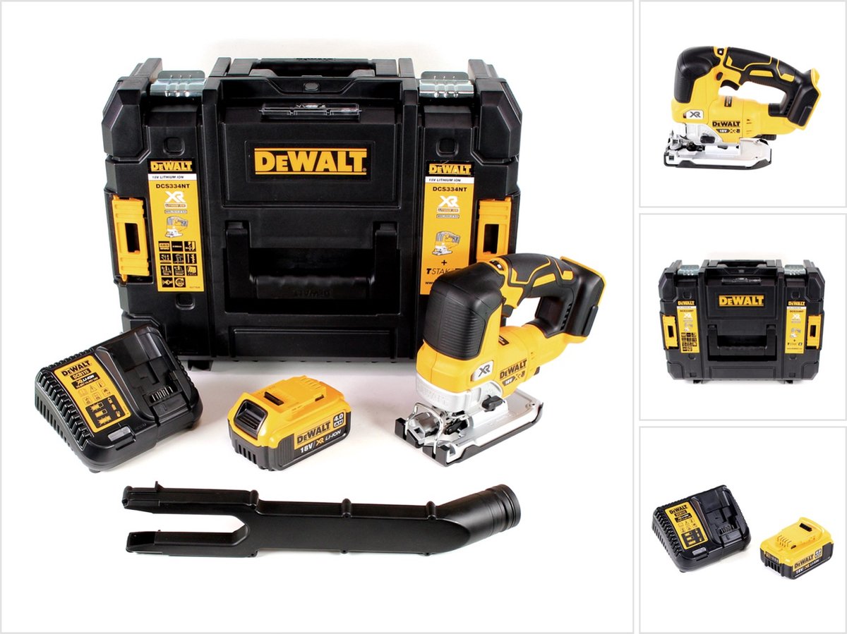 DeWalt DCS 334 M1 accu pendelzaag 18V borstelloos + 1x accu 4,0Ah + oplader + TSTAK