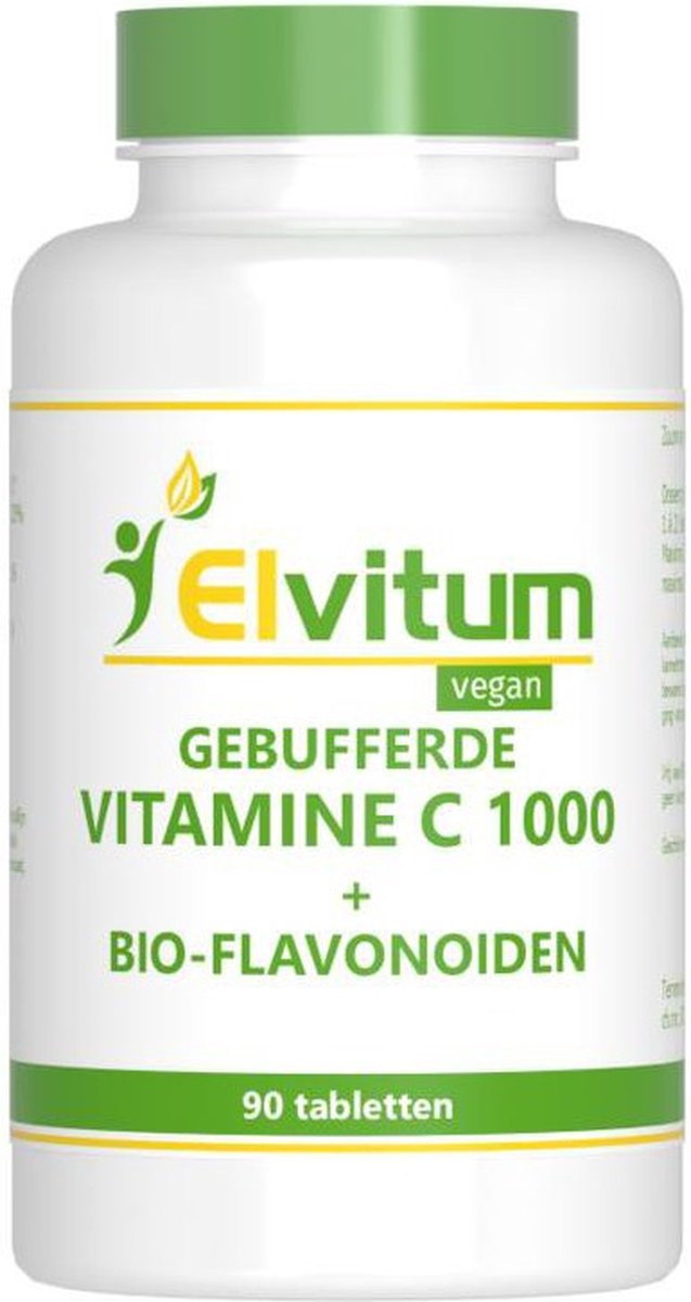 Elvitum Gebufferde vitamine C 1000mg 90 Tabletten