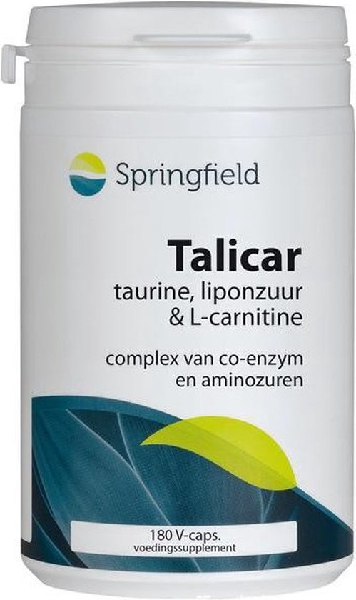 Foto: Springfield voedingssupplementen talicar i carnitine taurine liponzuur