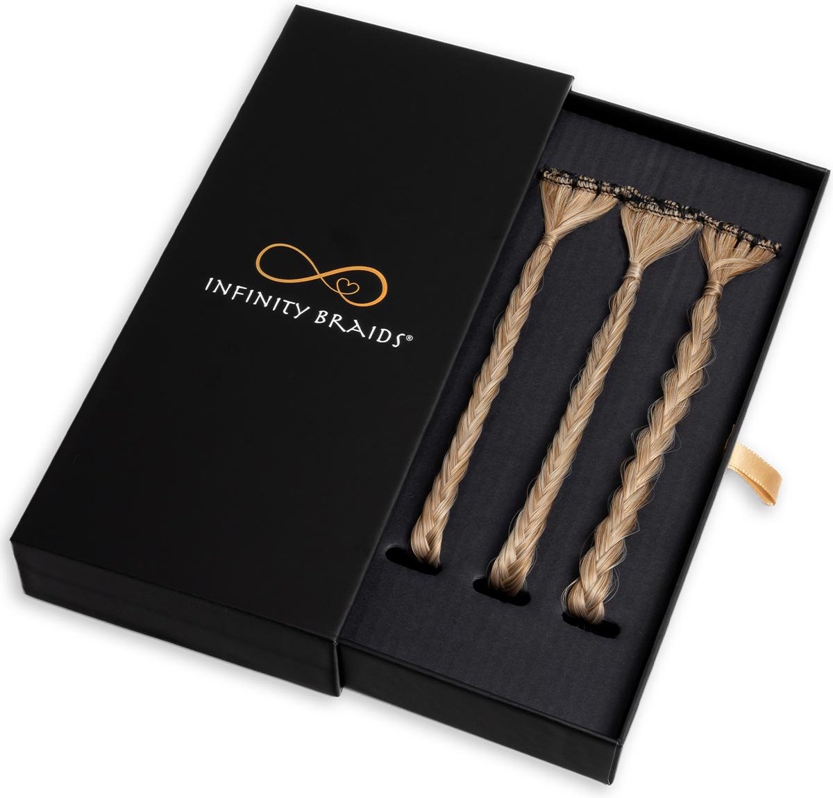 Infinity Braids - Braidies - Set van 3 Clip-in Vlechtjes - Lizzy, Jolie & Viènne Stijl - Haarklem - Haarclip - Haarclip Dames - Haarklemmen - Infinity Braidies Mini Spring Lush