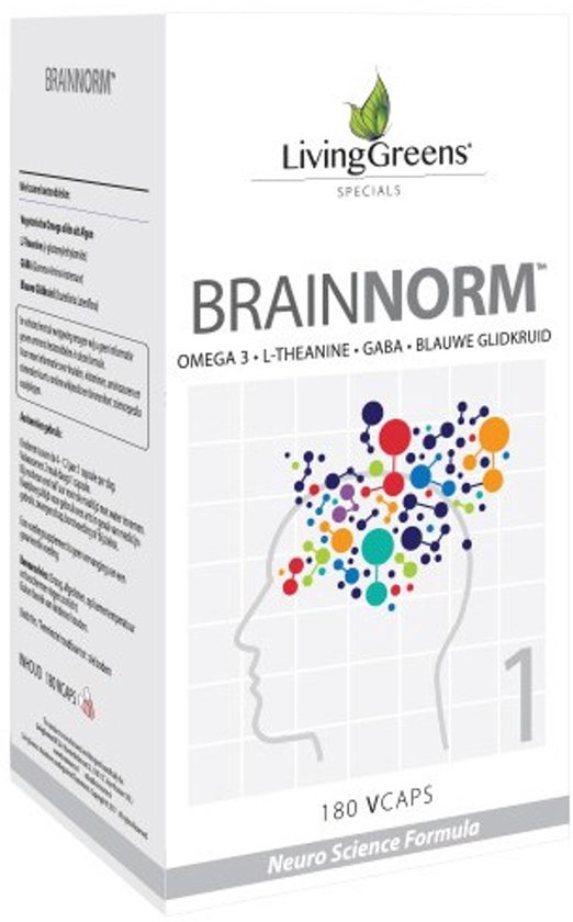 Livinggreens Brainnorm 180 Vegetarische capsules