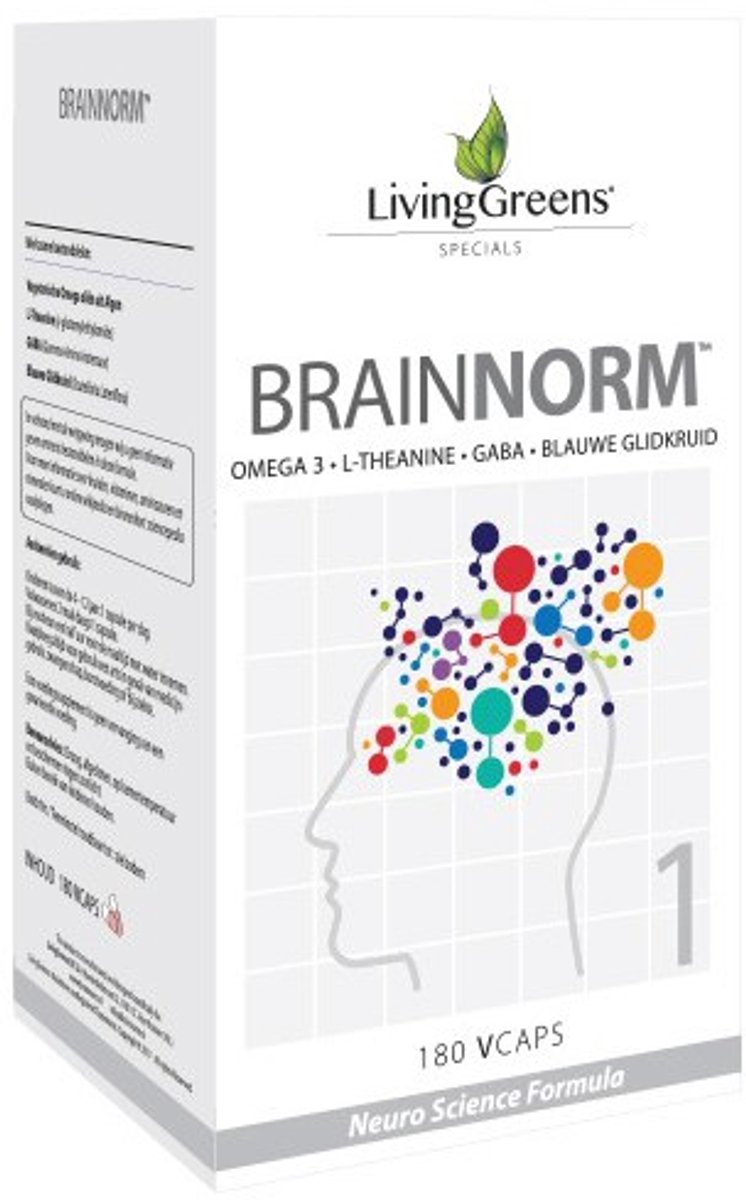 Livinggreens Brainnorm 180 Vegetarische capsules