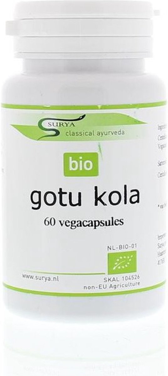 Goedkoopste Surya Gotu Kola Bio Centalla Asiatic, 60 Pcs