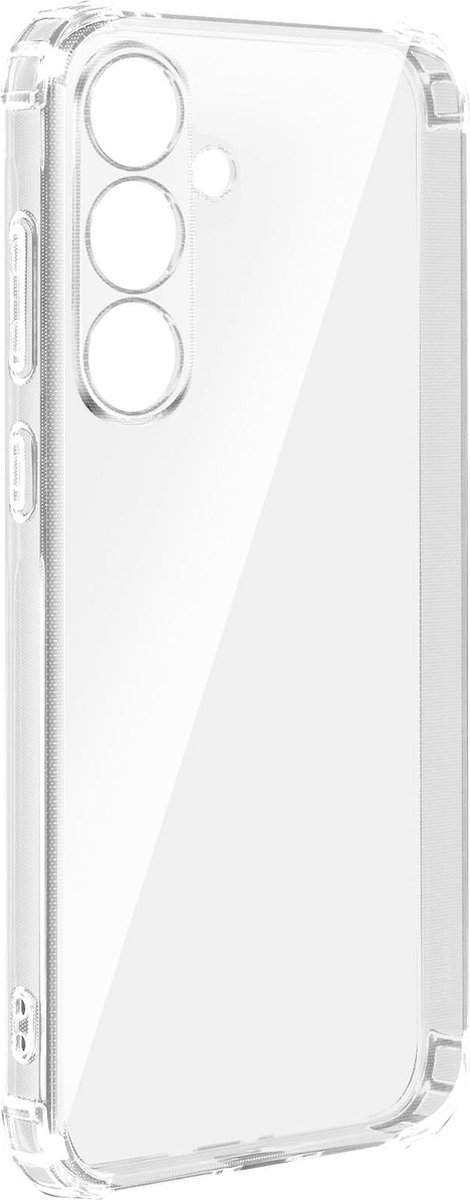 Akashi, Hoes Geschikt voor Samsung S24 Bumpere Silicone hoeken, Transparant