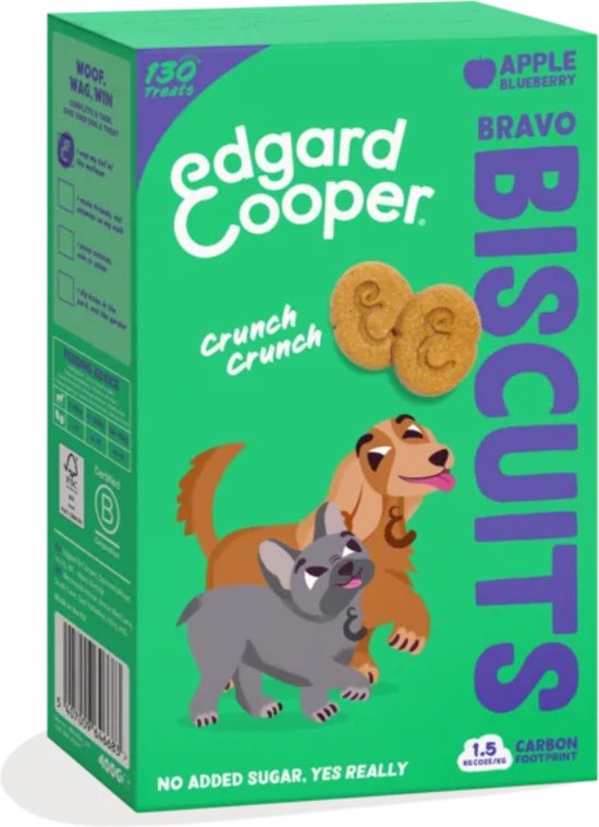 Edgard&Cooper Biscuit - Snacks pour Chien - Pomme 400 g