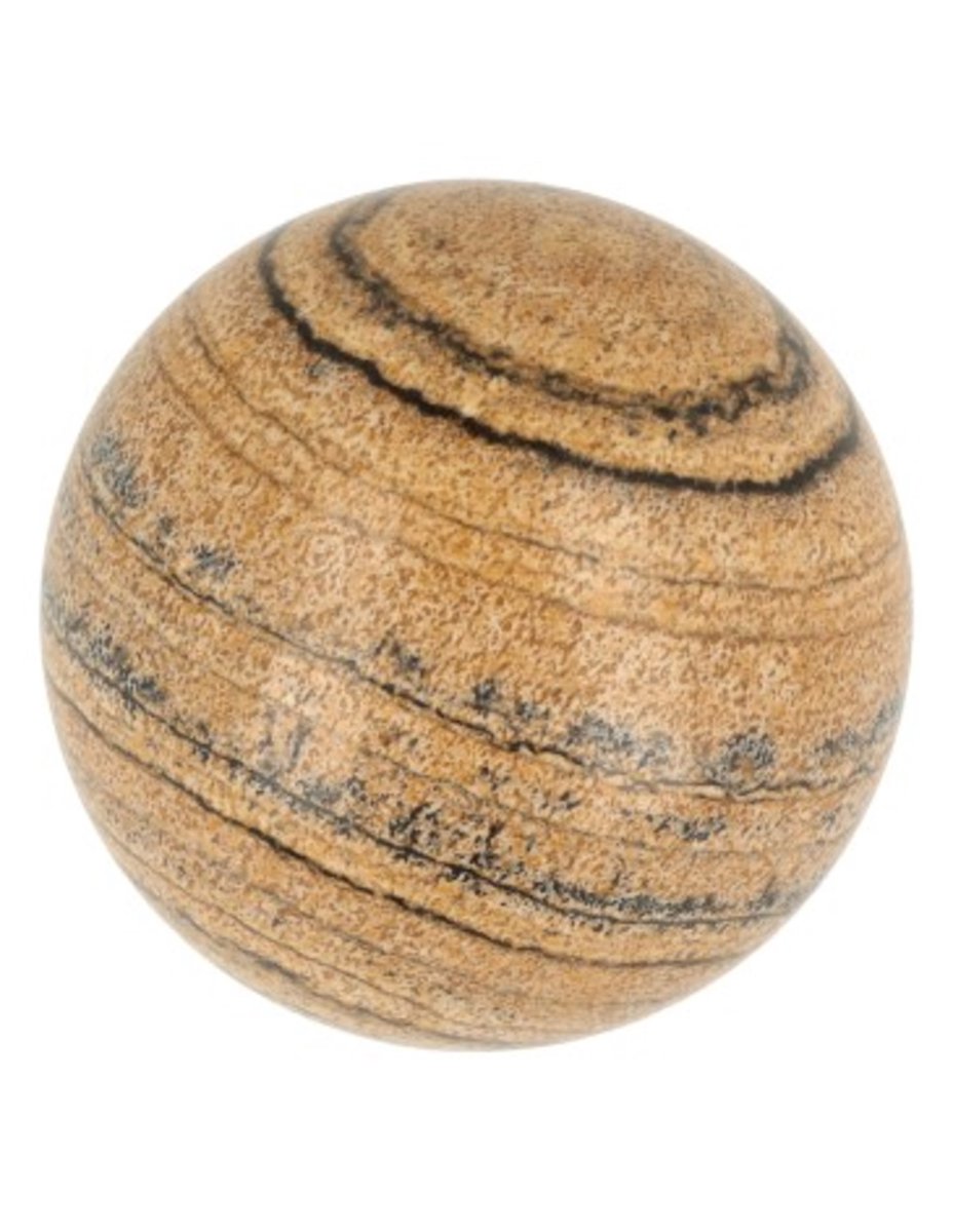 Ruben Robijn Edelsteenbol Jaspis landschap 40 mm Bruin