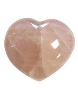 Roze kwarts edelsteen hart 250-300 gram