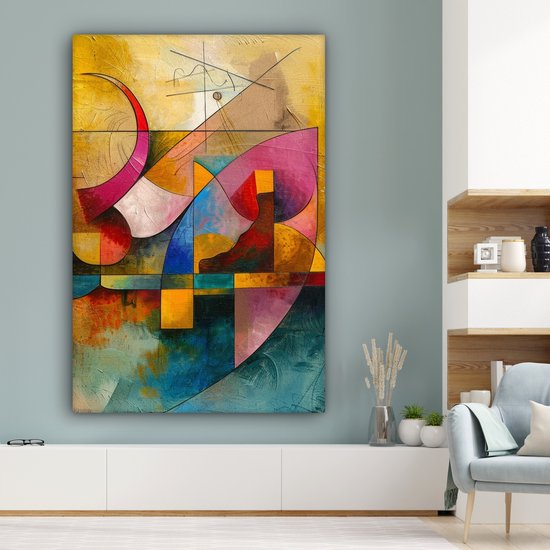 Peinture sur toile 120x180 cm - Décoration murale Art - Abstrait - Esthétique - Coloré - Art - Décoration murale salon - Décoration chambre moderne - Tableaux abstraits