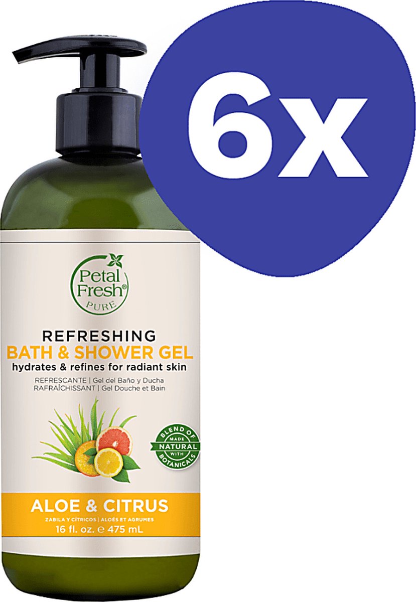 Goedkoopste Petal Fresh Aloe & Citrus Douchegel (6x 475ml