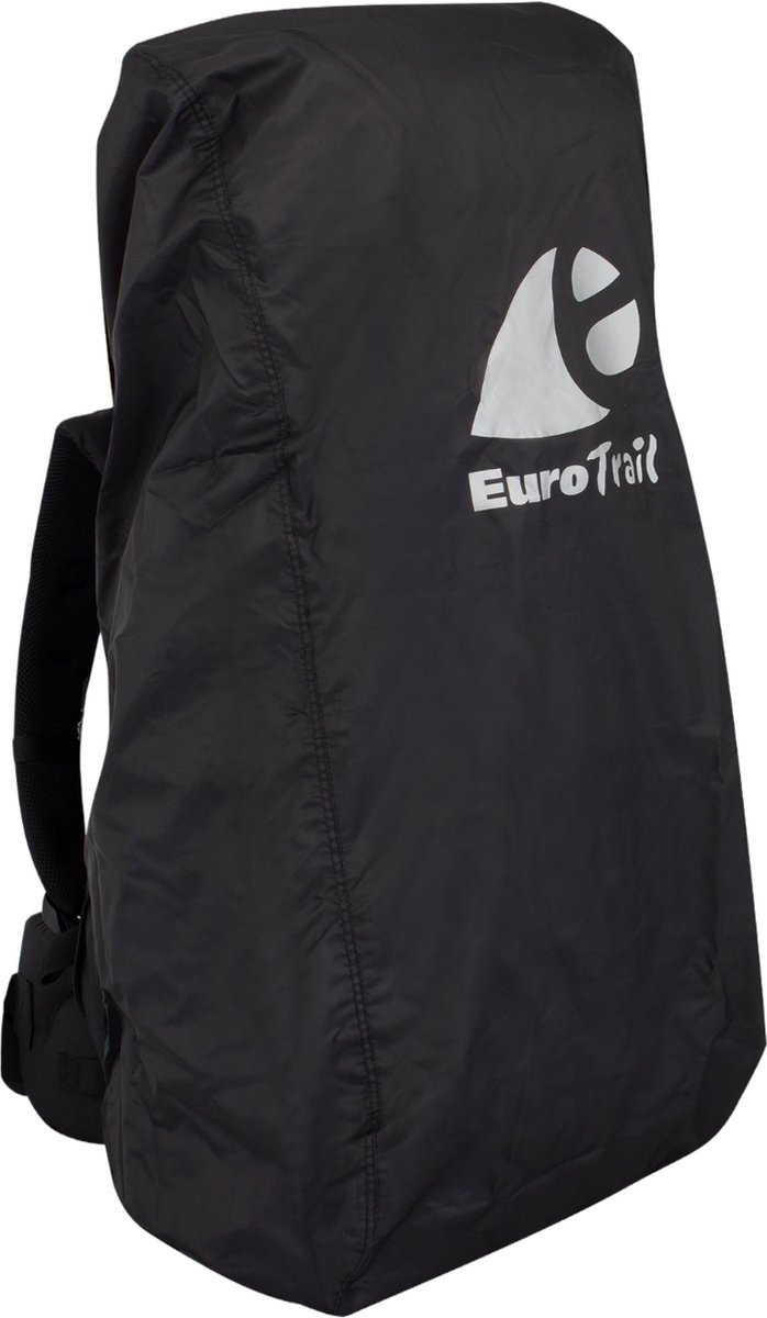 Eurotrail Regenhoes/flightbag voor backpack - 55-80 liter - Zwart
